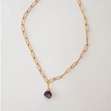 Load image into Gallery viewer, Leda Raw Amethyst Necklace
