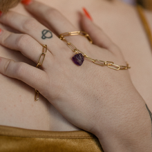 Load image into Gallery viewer, Leda Raw Amethyst Necklace