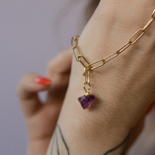Load image into Gallery viewer, Leda Raw Amethyst Necklace