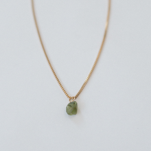 Load image into Gallery viewer, Rhea Raw Peridot Necklace
