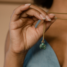 Load image into Gallery viewer, Elara Natural Turquoise Nugget Necklace